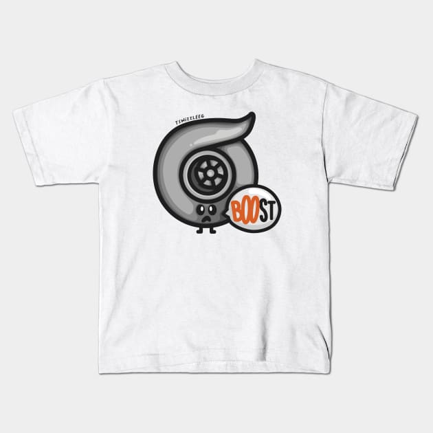 Cutest Turbo - Ghosted (BOOst) Kids T-Shirt by hoddynoddy